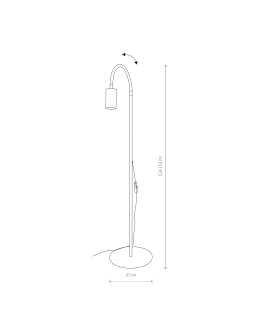 Nowodvorski EYE FLEX Floor Max power 1x10W only LED GU10 White 8934 - product 2