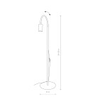 Adjustable floor lamps - Nowodvorski EYE FLEX Floor Max power 1x10W only LED GU10 Black 8935 - product 3