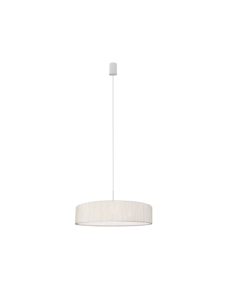 Pendant lamps with lampshade - Nowodvorski TURDA Suspended Ceiling Max power 3x25W only LED E27 White 8945 - product kolory-swiatla.pl 1