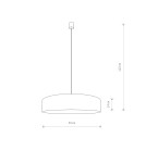 Pendant lamps with lampshade - Nowodvorski TURDA Suspended Ceiling Max power 3x25W only LED E27 White 8945 - product 2