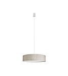 Pendant lamps with lampshade - Nowodvorski TURDA Suspended Ceiling Max power 3x25W only LED E27 Grey 8946 - product 1