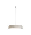 Pendant lamps with lampshade - Nowodvorski TURDA Suspended Ceiling Max power 3x25W only LED E27 Grey 8947 - product 1