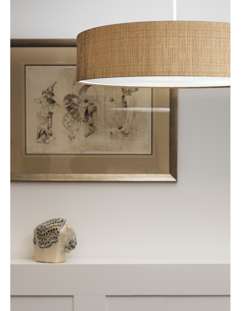 Pendant lamps with lampshade - Nowodvorski TURDA Suspended Ceiling Max power 3x25W only LED E27 Gold 8950 - product kolory-swiatla.pl 3