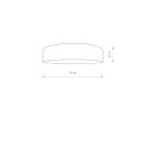 Ceiling lamps with lampshade - Nowodvorski TURDA Ceiling Plafond Max power 3x25W only LED E27 White 8952 - product 2