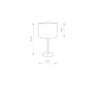 Table lamps with lampshade - Nowodvorski HOTEL Table Max power 1x60W E27 Ecru 8982 - product 2