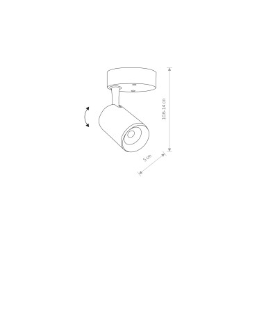 Nowodvorski IRIS LED 7W Natynkowa 1xLED Czarny 8994 - produkt 2