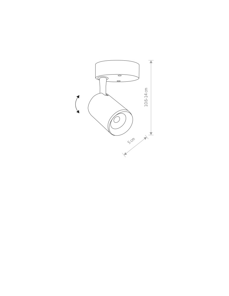 LED headlights - Nowodvorski IRIS LED Surface Spot Max wattage 7W LED Black 8994 - product kolory-swiatla.pl 2