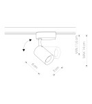 Lamps for 1 phase busbars - Nowodvorski PROFILE IRIS LED 7W Configurable System PROFILE luminaire Max power 7W LED White 8997 - product 2