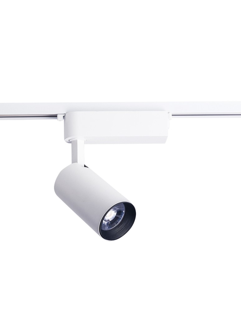 Lamps for 1 phase busbars - Nowodvorski PROFILE IRIS LED 30W Configurable System PROFILE luminaire Max power 1x30W LED White 9008 - product kolory-swiatla.pl 1
