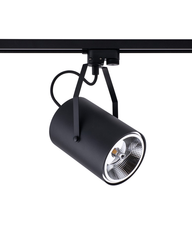 Lamps for 1 phase busbars - Nowodvorski PROFILE BIT PLUS Configurable System PROFILE Luminaire Max wattage 1x75W GU10 ES111 Black 9018 - product kolory-swiatla.pl 1
