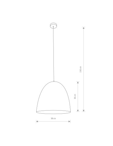 Nowodvorski EGG M Suspended Ceiling Max power 1x40W E27 White 9021 - product 2