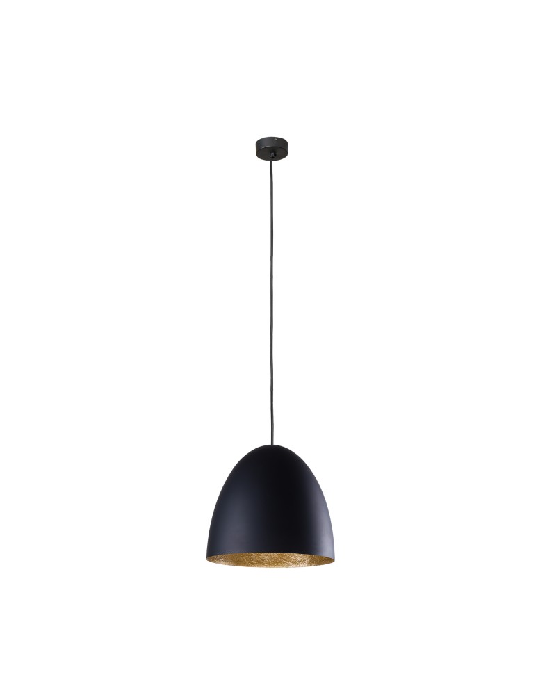 Pendant lamps - Nowodvorski EGG M Suspended Ceiling Max power 1x40W E27 Black 9022 - product kolory-swiatla.pl 1