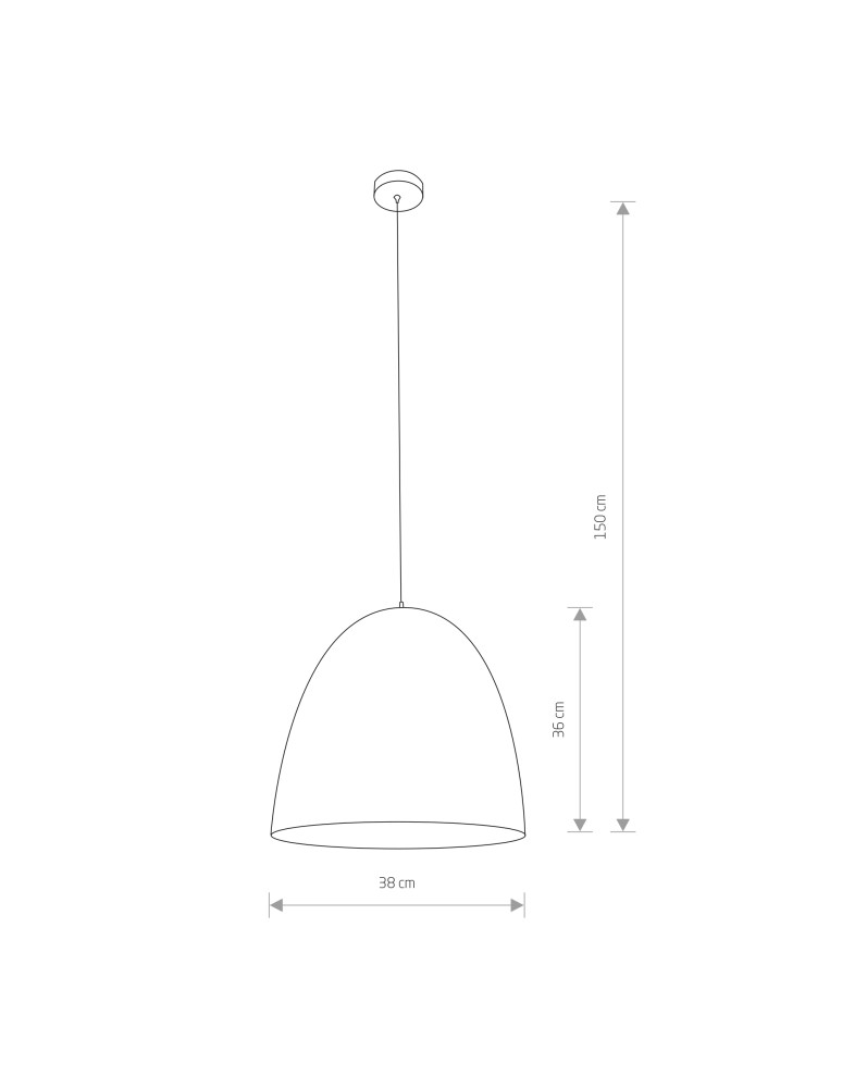Pendant lamps - Nowodvorski EGG M Suspended Ceiling Max power 1x40W E27 Black 9022 - product kolory-swiatla.pl 2