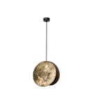 Pendant lamps - Nowodvorski WHEEL Suspended Ceiling Max power 1x40W E27 Gold 9028 - product 1