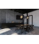 Pendant lamps - Nowodvorski WHEEL Suspended Ceiling Max power 1x40W E27 Gold 9028 - product 3