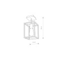 Loft ceiling lamps - industrial - Nowodvorski CRATE Ceiling Plafond/Suspended Max power 1x60W E27 Black 9045 - product 2