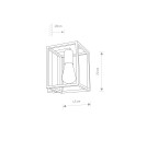 Loft wall lamps - industrial - Nowodvorski CRATE Wall Wall lamp Max power 1x60W E27 Black 9046 - product 2