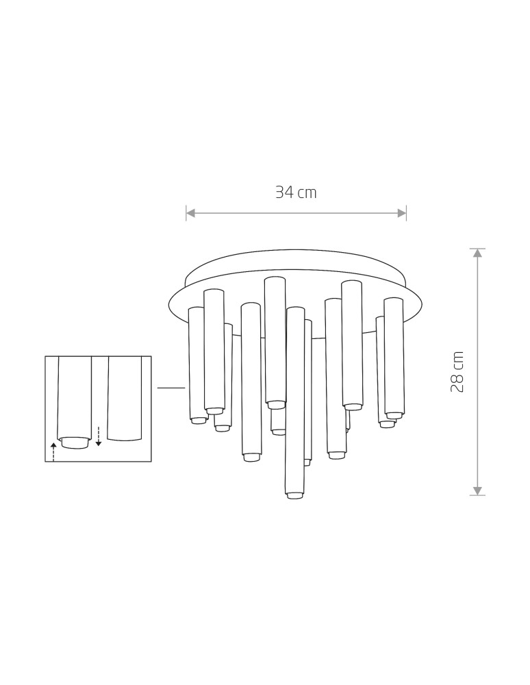 Modern ceiling lamps - Nowodvorski STALACTITE Ceiling Plafond/Suspended Max wattage 13x10W only LED G9 Brass 9054 - product kolory-swiatla.pl 2