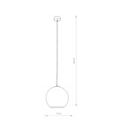 Pendant lamps - Nowodvorski POLARIS Suspended Ceiling Max power 1x60W E27 Gold 9057 - product 2