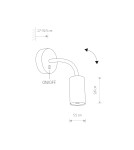 Adjustable wall lamps - Nowodvorski EYE FLEX S Spotlight/Spot Max power 1x10W only LED GU10 Brass 9067 - product 2