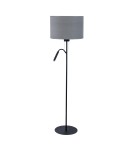 Floor lamps with lampshade - Nowodvorski HOTEL PLUS Floor Max power 1x20W, 1x60W E27, G9 Grey 9072 - product 1