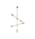 Pendant lamps - Nowodvorski STICKS Suspended Ceiling Max power 5x60W E27 Gold 9076 - product 1