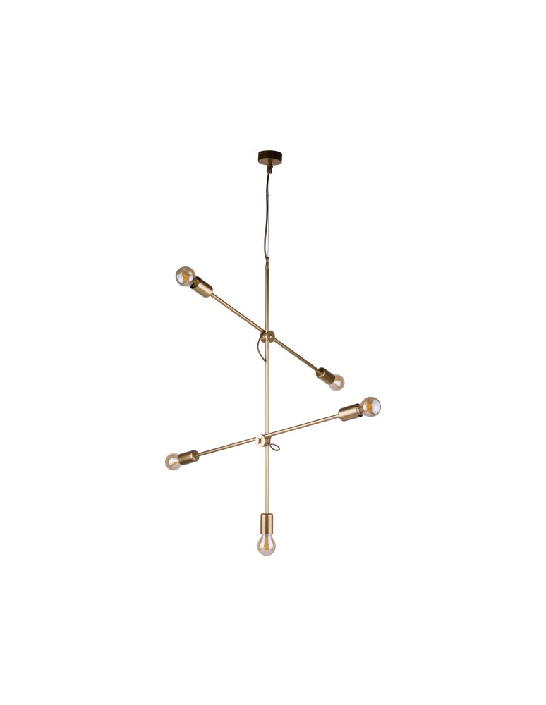 Pendant lamps - Nowodvorski STICKS Suspended Ceiling Max power 5x60W E27 Gold 9076 - product kolory-swiatla.pl 1