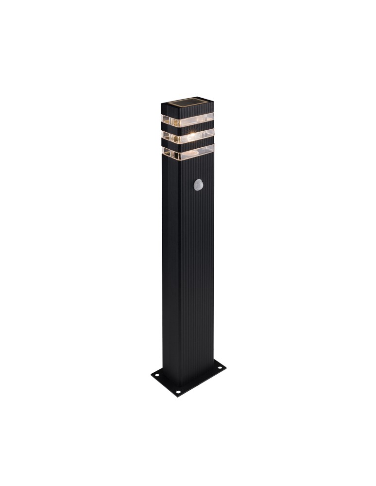 Standing garden lamps - Nowodvorski RIO SENSOR Outdoor Pole Max power 1x40W E27 IP54 Black 9097 - product kolory-swiatla.pl 1
