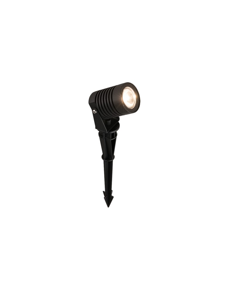 Garden lamps driven into the ground (with wedge) - Nowodvorski SPIKE LED M Outdoor Ground Lights Max wattage 5W LED IP54 Black 9100 - product kolory-swiatla.pl 1