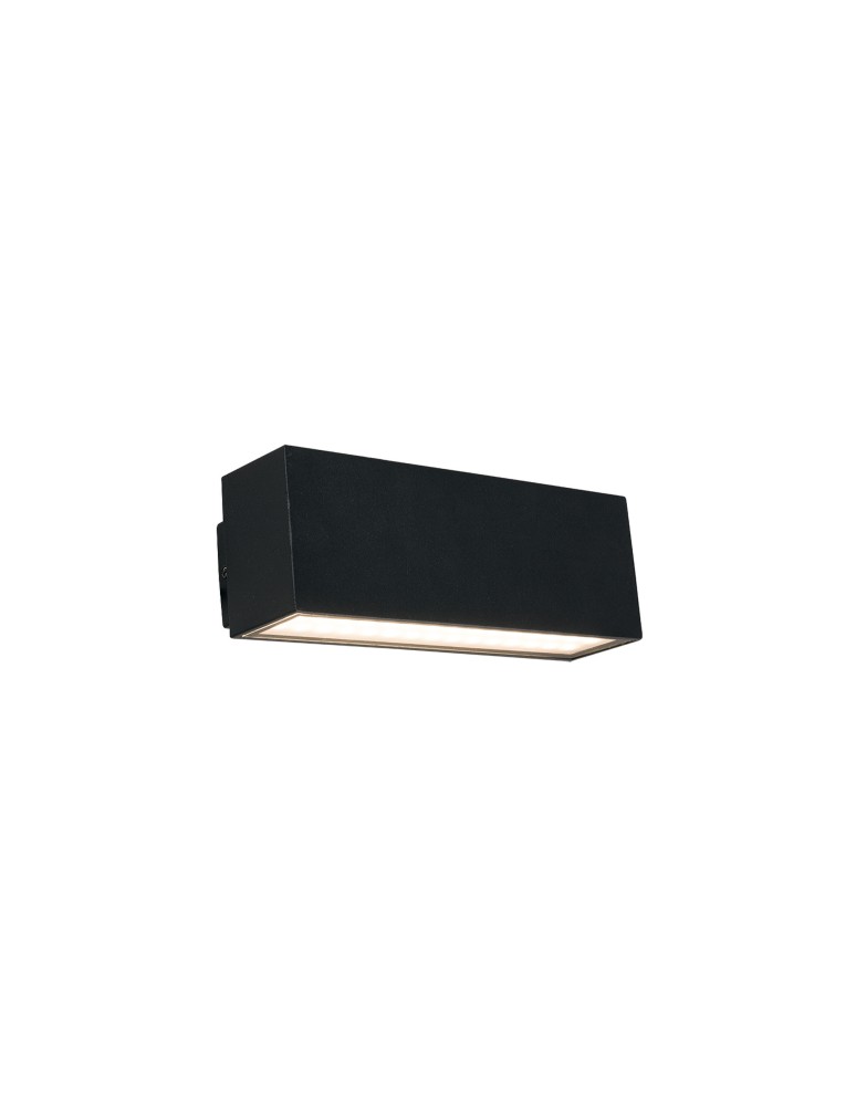 Outdoor wall lamps - Nowodvorski UNIT LED Outdoor Wall Mounted Max power 2x5W LED IP54 Black 9122 - product kolory-swiatla.pl 1