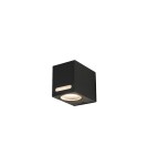 Outdoor wall lamps - Nowodvorski ASSOS Outdoor Wall Mounted Max wattage 1x10W GU10 IP54 Black 9123 - product 1