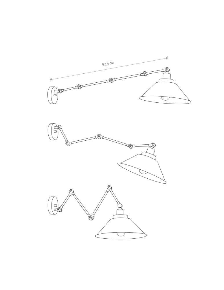 Pendant lamps - Nowodvorski PANTOGRAPH Ceiling Plafond/Suspended Max wattage 1x60W E27 Black 9126 - product kolory-swiatla.pl 3
