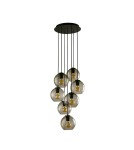 Pendant lamps - Nowodvorski VETRO Suspended Ceiling Max power 7x60W E27 Smoky 9131 - product 1