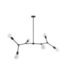 Loft ceiling lamps - industrial - Nowodvorski TWIG Ceiling Plafond/Suspended Max power 6x60W E27 Black 9138 - product 1