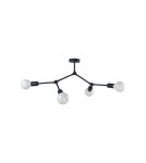 Loft ceiling lamps - industrial - Nowodvorski TWIG Ceiling Plafond/Suspended Max power 4x60W E27 Black 9140 - product 1