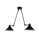 Double pendant lamps - Nowodvorski TECHNO Ceiling Plafond/Suspended Max power 2x60W E27 Black 9143 - product 1