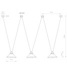 Pendant lamps - Nowodvorski PERM Pendant Ceiling Max power 3x60W E27 Black 9146 - product 2