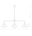 Pendant lamps - Nowodvorski CRAFT Ceiling Plafond/Suspended Max wattage 3x60W E27 Black 9150 - product 2