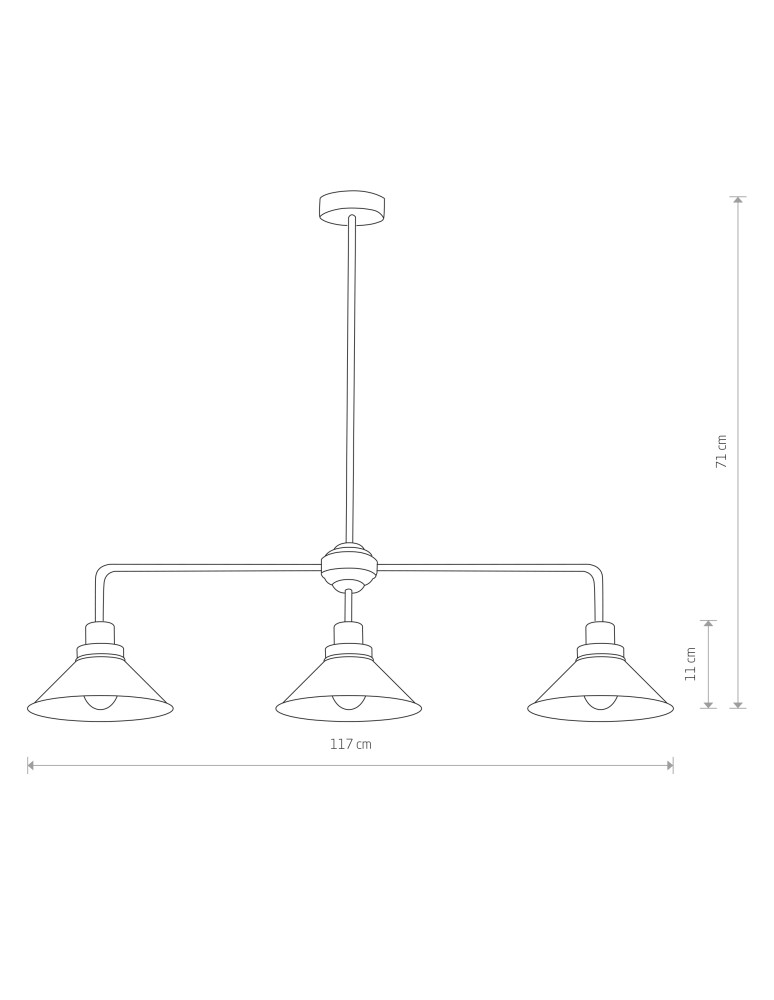 Pendant lamps - Nowodvorski CRAFT Ceiling Plafond/Suspended Max wattage 3x60W E27 Black 9150 - product kolory-swiatla.pl 2