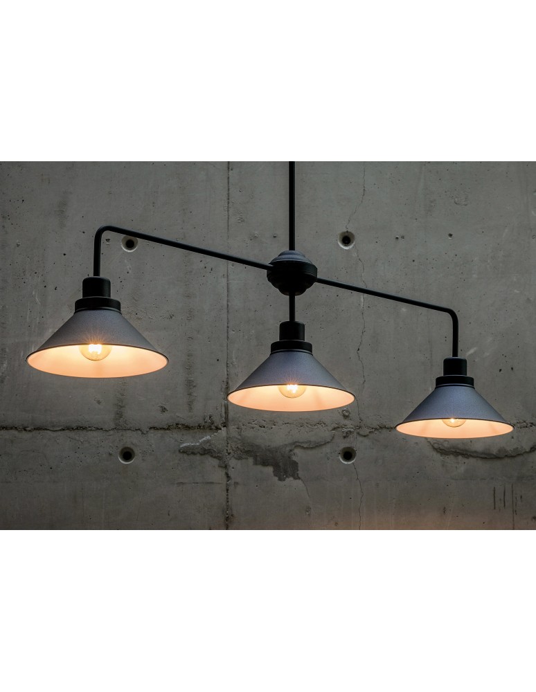 Pendant lamps - Nowodvorski CRAFT Ceiling Plafond/Suspended Max wattage 3x60W E27 Black 9150 - product kolory-swiatla.pl 3
