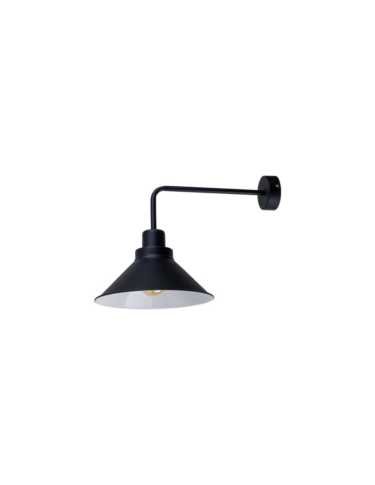 Loft wall lamps - industrial - Nowodvorski CRAFT Wall Mounted Max power 1x60W E27 Black 9151 - product kolory-swiatla.pl 1