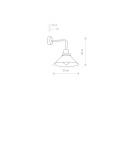 Loft wall lamps - industrial - Nowodvorski CRAFT Wall Mounted Max power 1x60W E27 Black 9151 - product 2