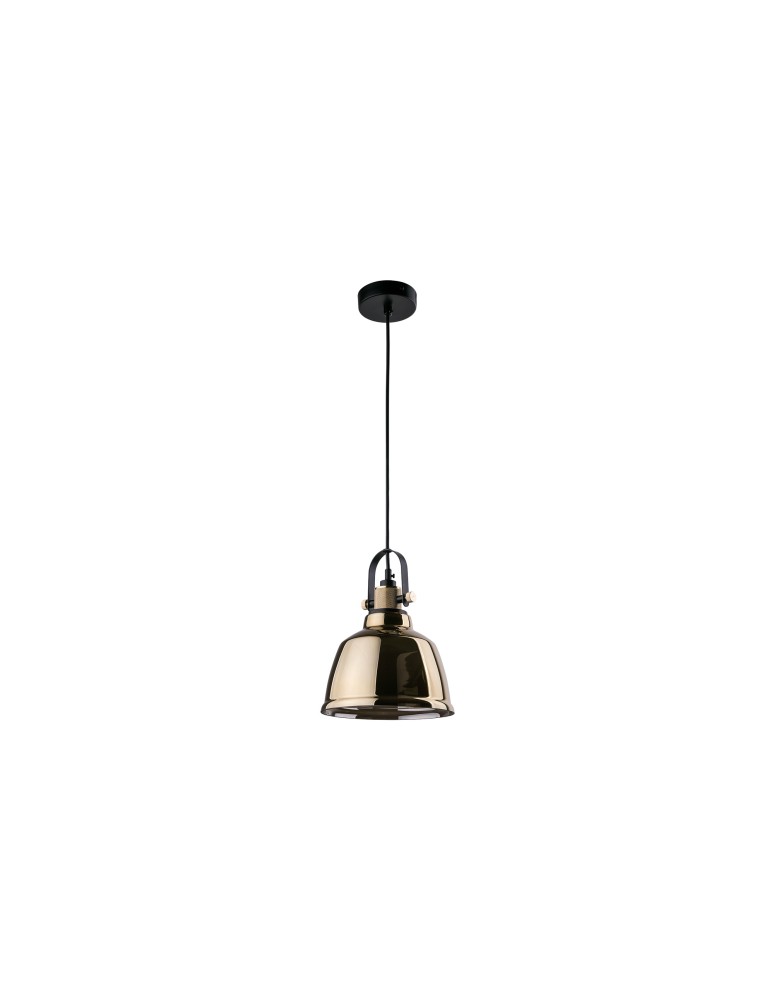 Pendant lamps - Nowodvorski AMALFI M Pendant Ceiling Max power 1x60W E27 Gold 9153 - product kolory-swiatla.pl 1