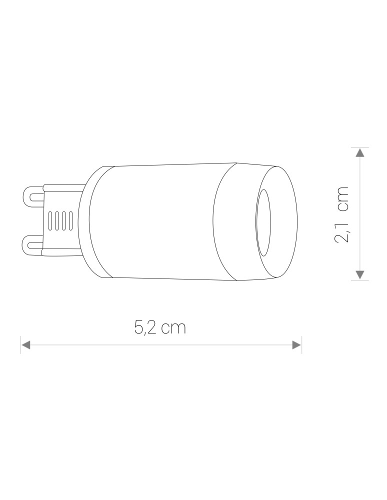 G9 230V LED bulbs - Nowodvorski BULB LENS LED, G9, 3W Light sources and accessories G9 Max wattage 3W LED 9173 - product kolory-swiatla.pl 2
