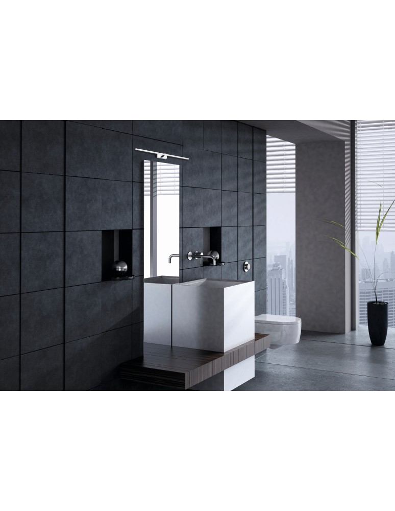 Bathroom wall lamps - Nowodvorski VAN GOGH LED L Wall Mounted picture wall lamp Max wattage 18W LED IP44 Chrome 9176 - product kolory-swiatla.pl 2