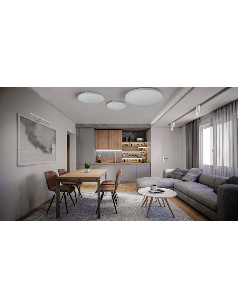 Bathroom wall lamps - Nowodvorski VAN GOGH LED L Wall Mounted picture wall lamp Max wattage 18W LED IP44 Chrome 9176 - product kolory-swiatla.pl 3