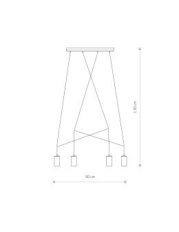 Nowodvorski IMBRIA Suspended Ceiling Max wattage 35W GU10 Black 9192 - product 2