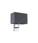 Wall lamps with lampshade - Nowodvorski HOTEL Wall lamp Max power 1x60W E27 Grey 9218 - product 1