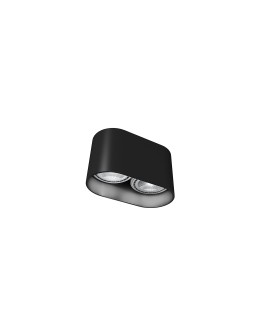 Nowodvorski OVAL Spot Surface Max power 2x75W GU10 ES111 Black 9240