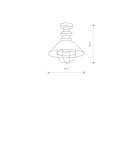 Ceiling lamps - Nowodvorski GARRET Ceiling Plafond/Suspended Max power 1x60W E27 Chocolate 9247 - product 2